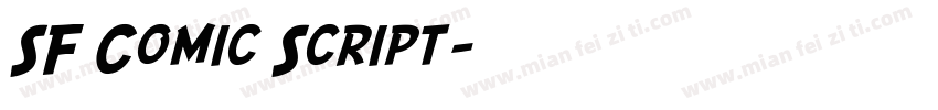 SF Comic Script字体转换